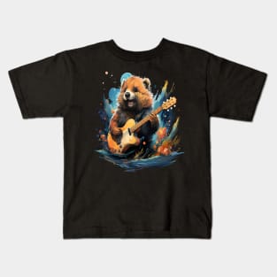 Quokka Playing Guitar Kids T-Shirt